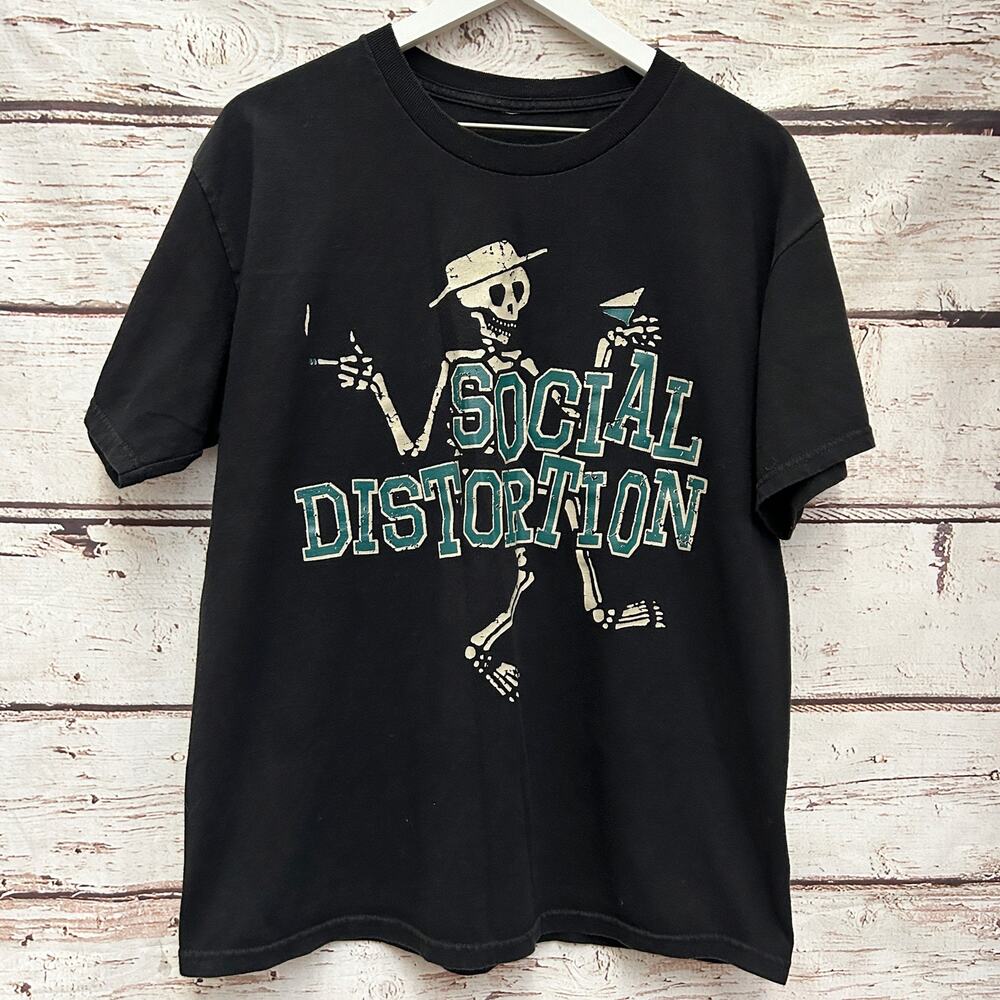 SOCIAL DISTORTION Vintage 90s Rock Band Shirt Sz L